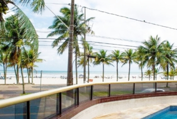 Belo Apartamento à venda na Praia Grande no Bairro Nova Mirim na Rua Primeiro de Maio 34, no Condomínio Joao Maria Orisaka